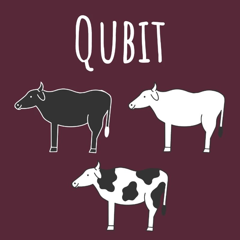 Quantencomputing mit Kühen Lustig Geschenk Kuhbit