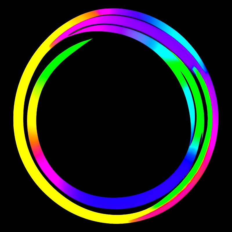 Rainbow dégradé coloré cool rétro tendance Art 4