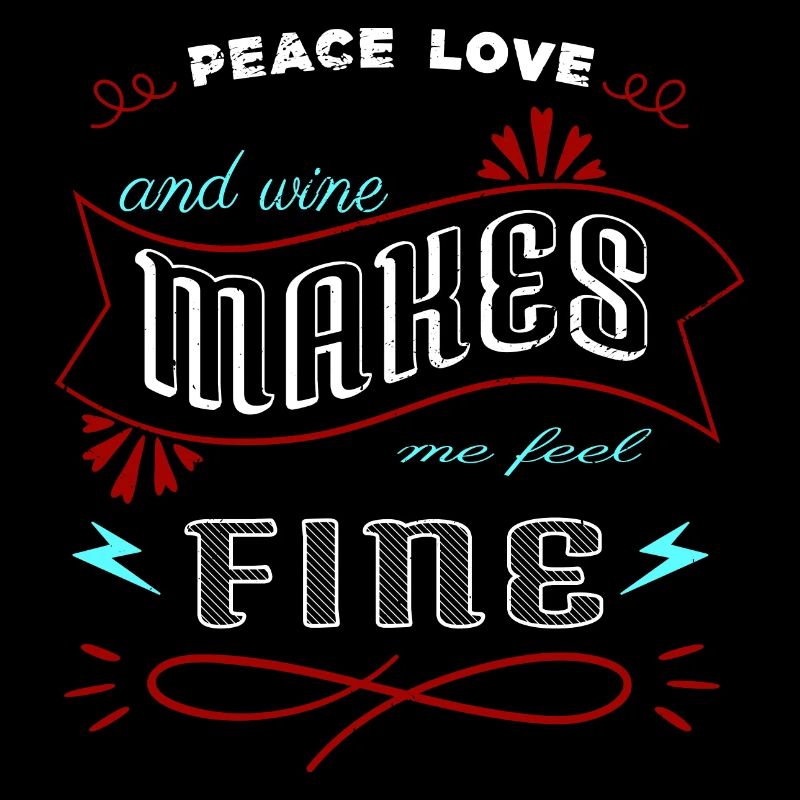 peace sign funny quote 1960s present idea wine