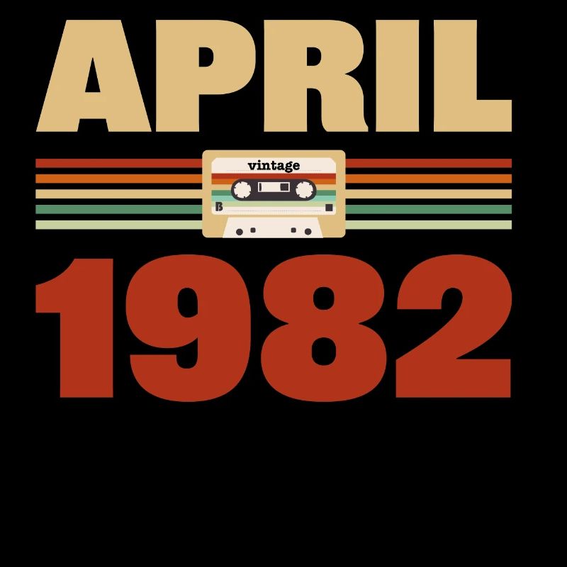 41st birthday April Born 1982 Gift idea