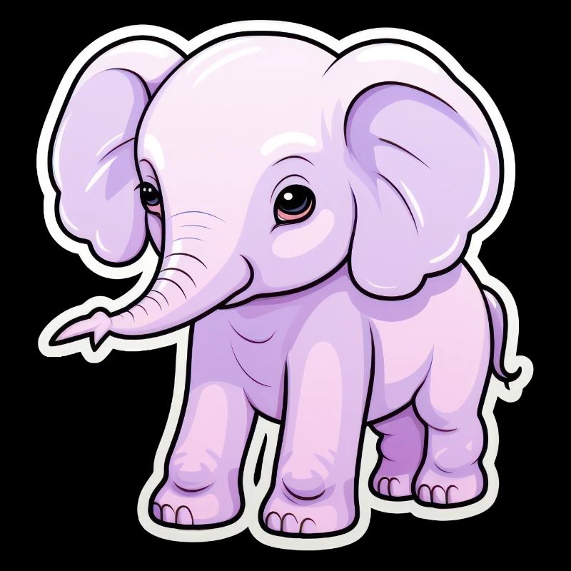 Bébé éléphant Kawaii