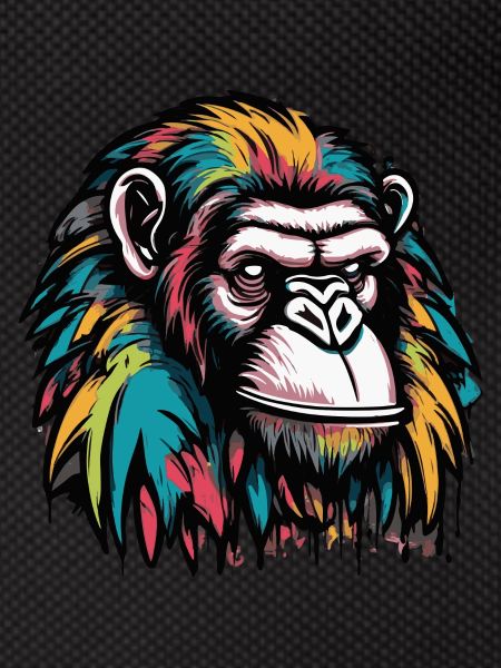 Monkey Head Graffiti