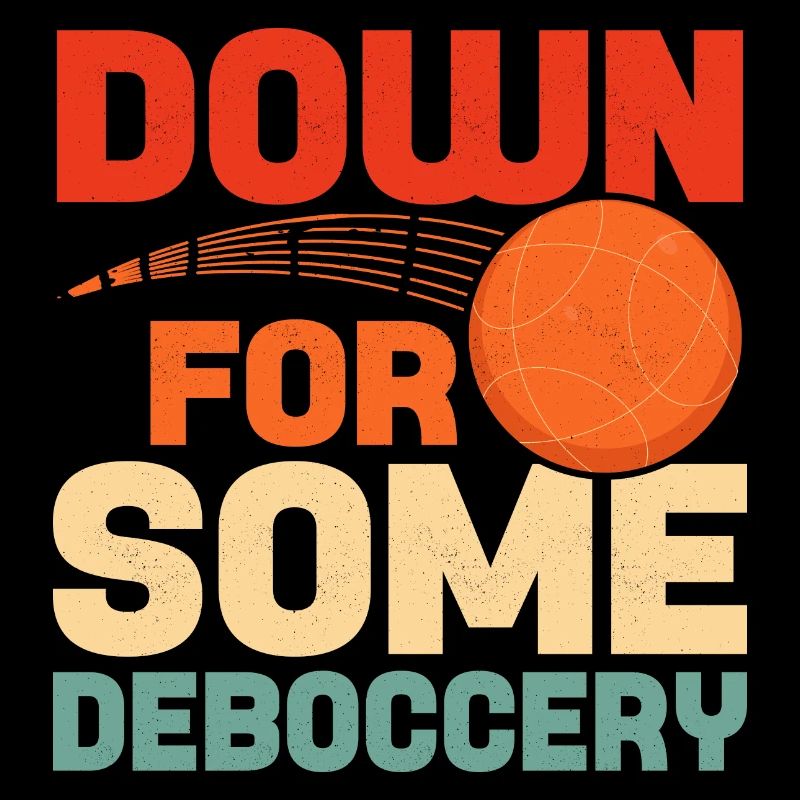 Vers le bas pour un peu de pétanque d’équipe de pétanque de déboccery