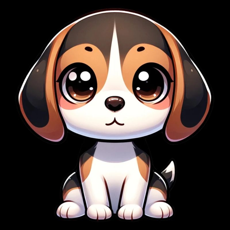 Illustration numérique de mignon Beagle