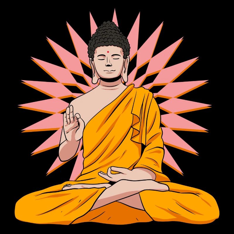 Buddha Mönch Namaste Buddhismus I Geschenk