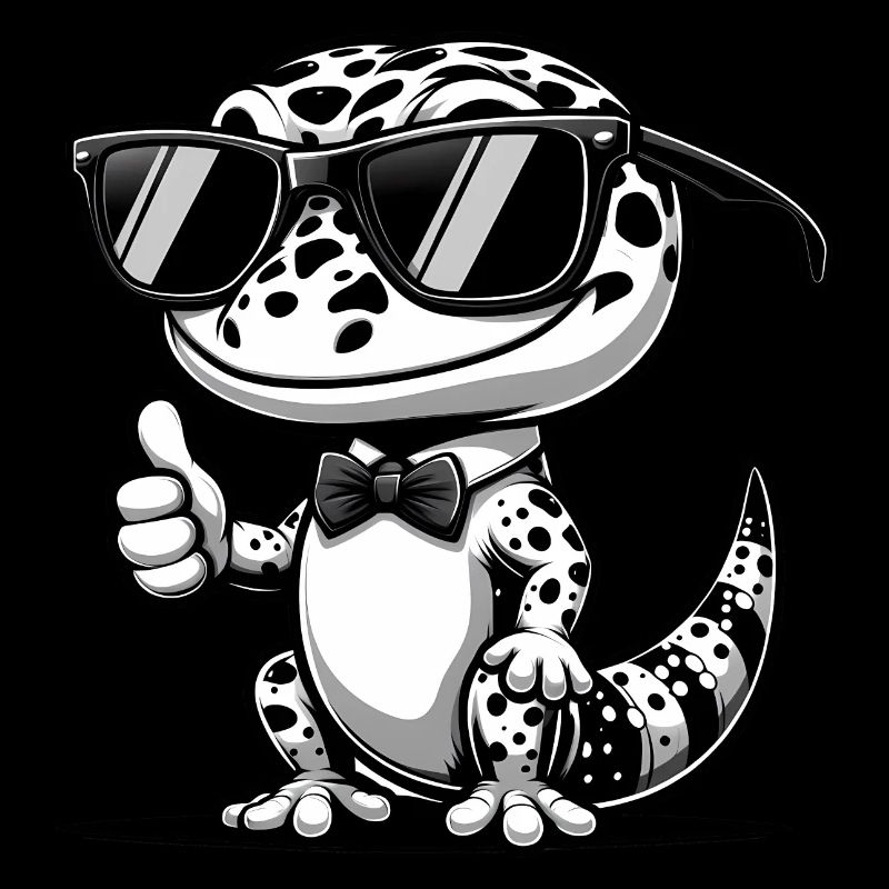 Gecko avec lunettes de soleil