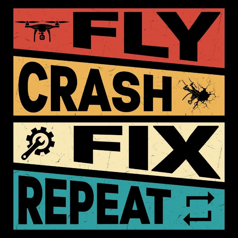 Fly crash fix Répéter le pilote de drone de vol RC
