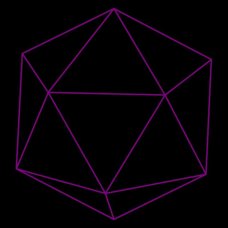 icosaèdre violet
