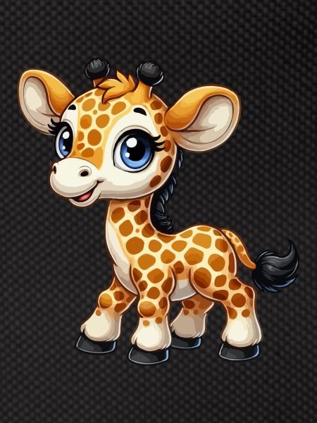 Mädchen Giraffe
