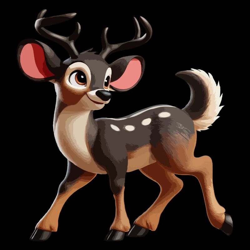 Cerf élaphe Cervus elaphus juvénile
