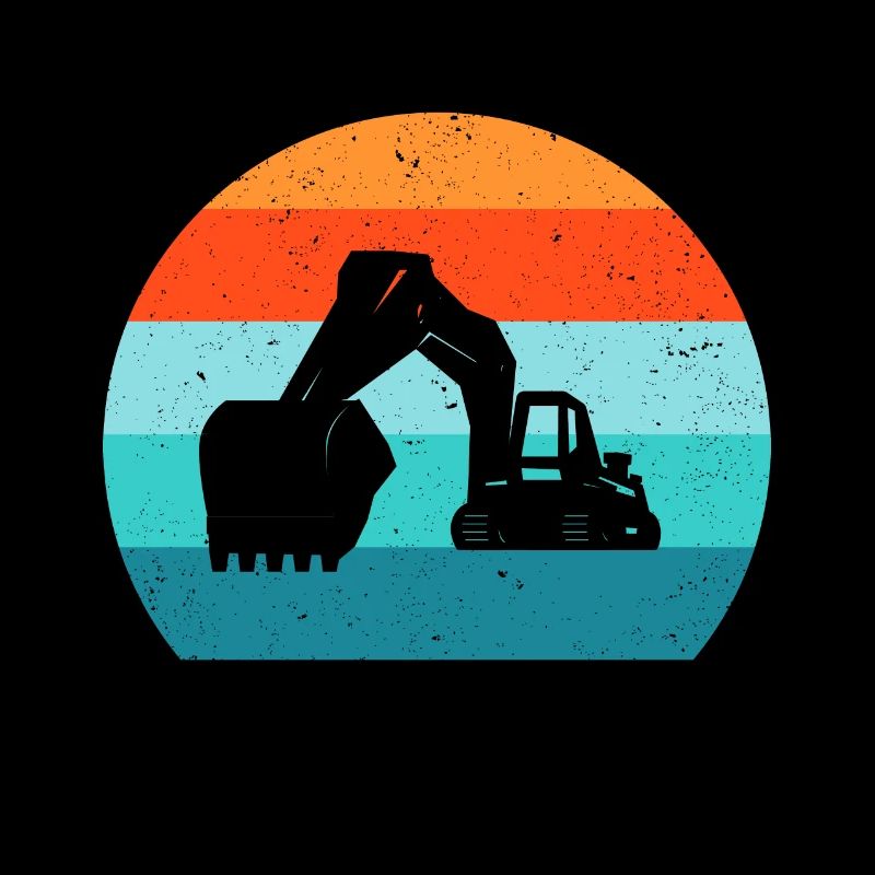 Bagger Baggerfahrer Baggerwagen