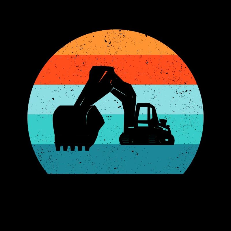 Bagger Baggerfahrer Baggerwagen