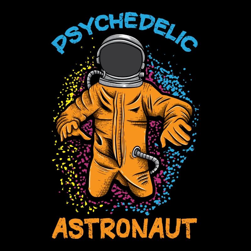 Psychedelic Astronaut Mushroom Space