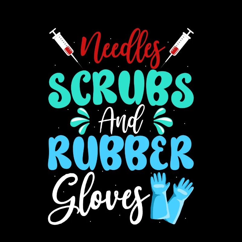 Needles Scrubs Rubber Gloves Phlebotomist Nurse