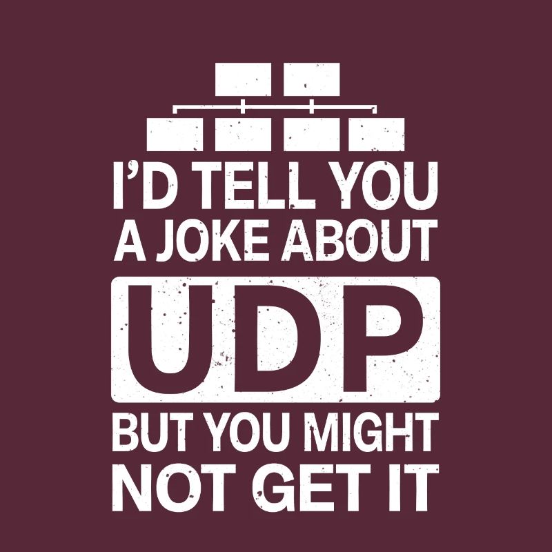 Funny Joke About UDP Network Administrator IT Tech