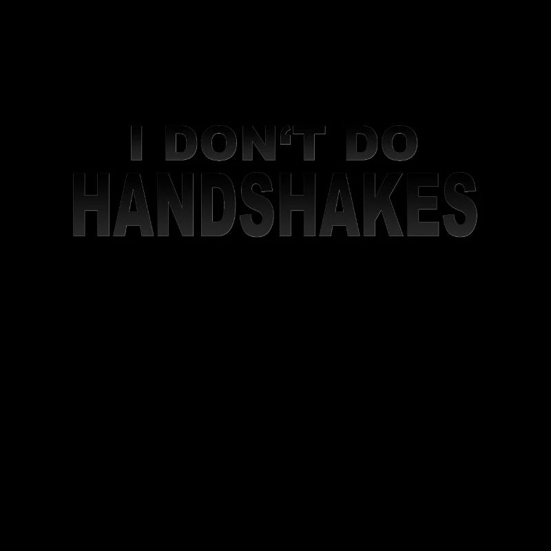 Pas de poignées de main conception de slogan