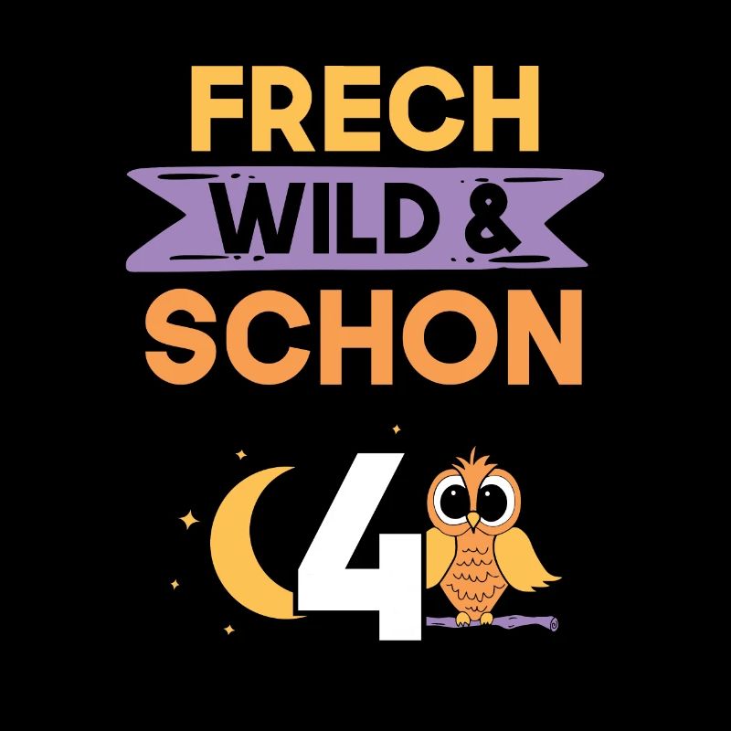 4 Jahre Geburtstag Junge Mädchen Eule