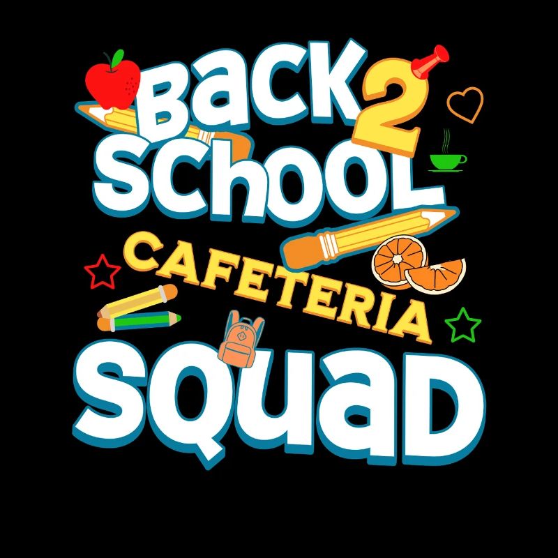 Zurück Zur Schule Cafeteria Squad Stolze Mittagsdame