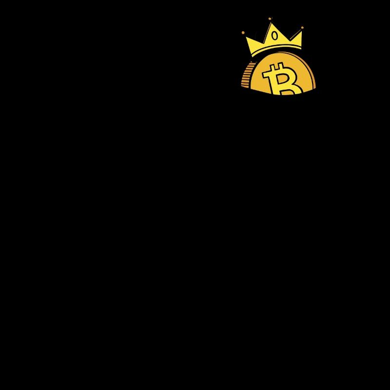 Bitcoin IS KING Brust Tasche Brusttasche Geschenk