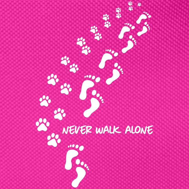 never walk alone dog - Gürteltasche