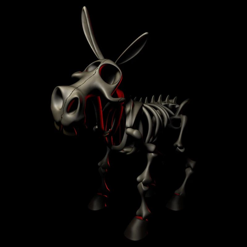 Dens âne - âne de l'enfer