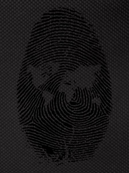 Fingerprint with all continents