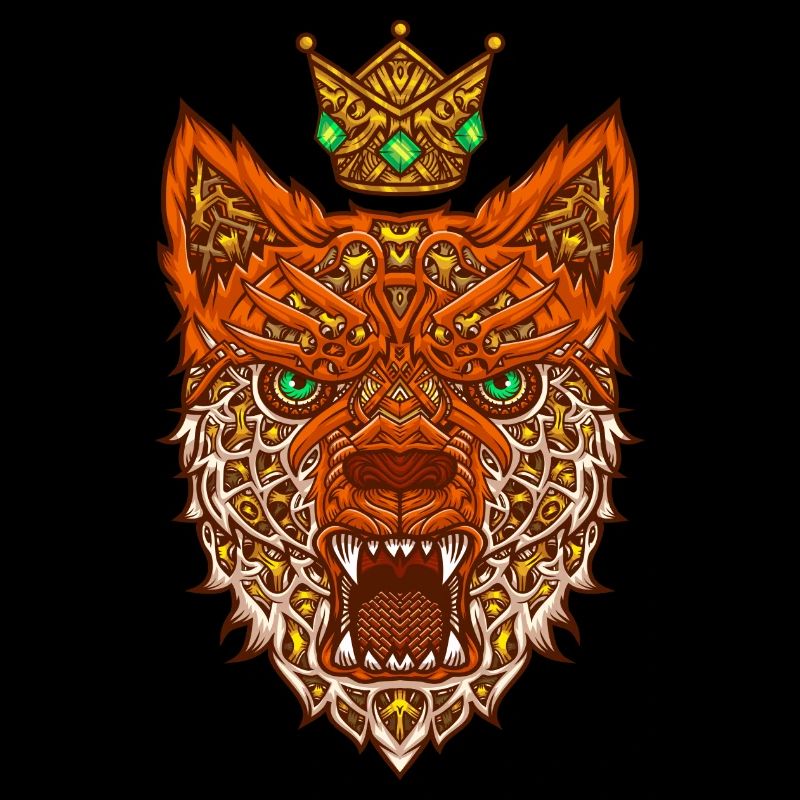 Nano fox with crown