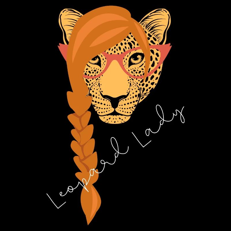 Leopard Lady | weißer Text