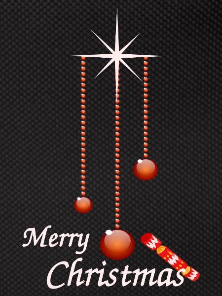 Weihnachtskugeln mit Bonbon