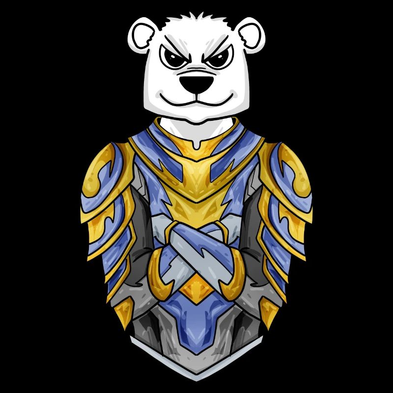 Ritter Eisbär cool Bär Polarbär