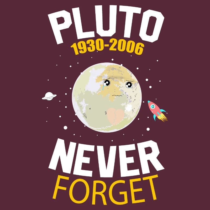 Never Forget Pluto Retro Style Funny Space Science