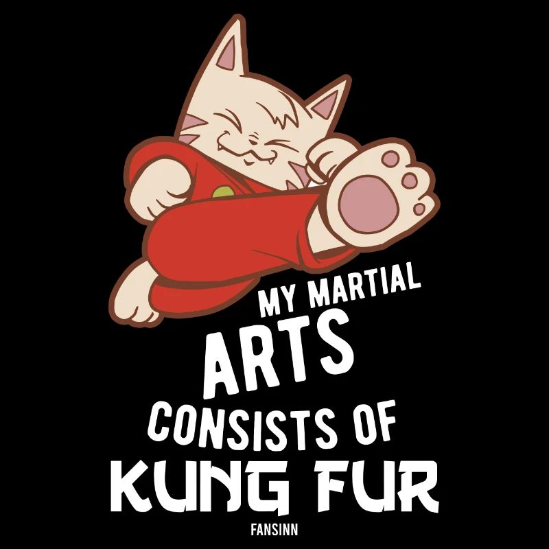 Martials Arts Katze Kätzchen Stubentiger