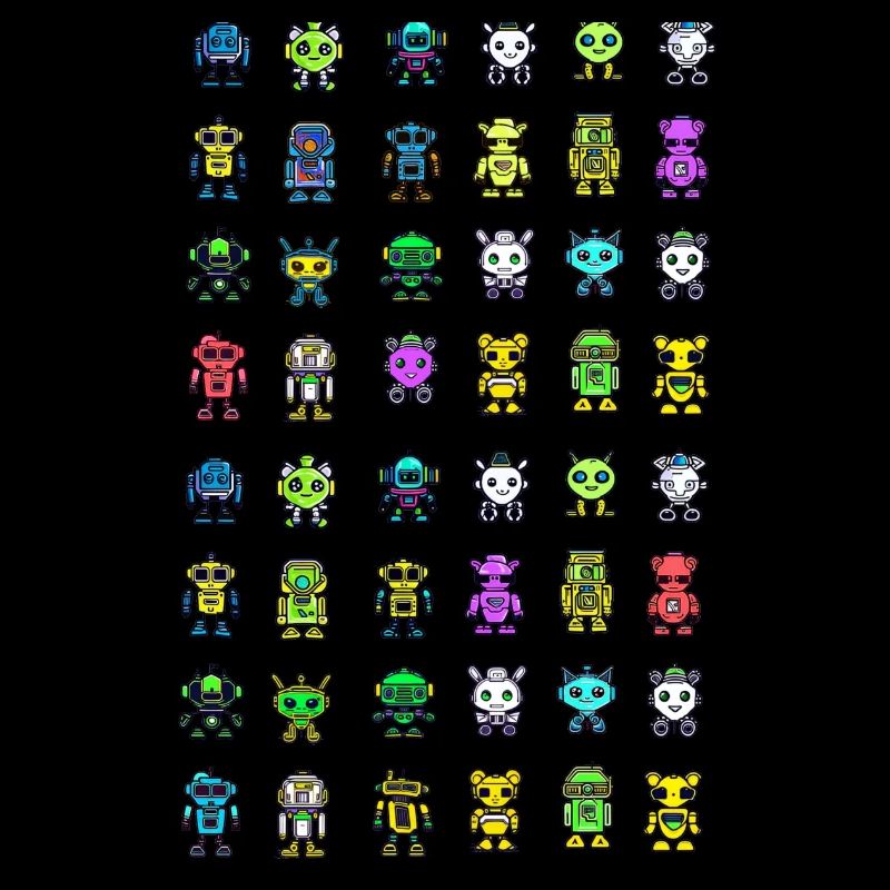 Cute Robot Pattern
