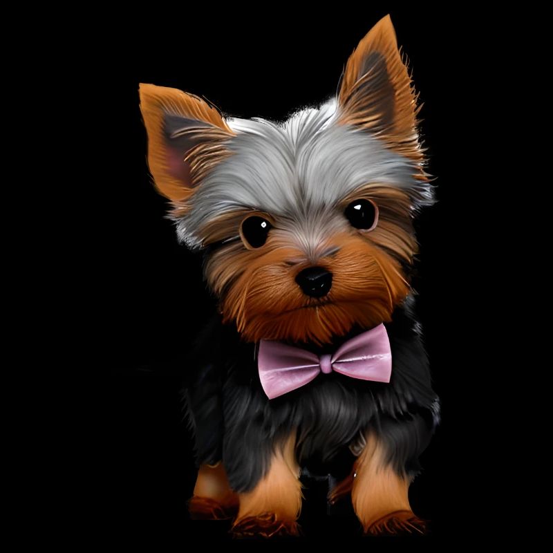 Propriétaire de chien Yorkshire Terrier chiot