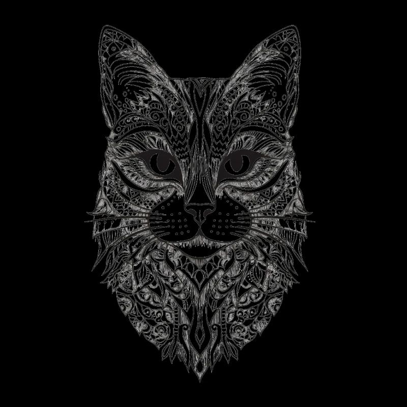 Conception de Mandala de chat