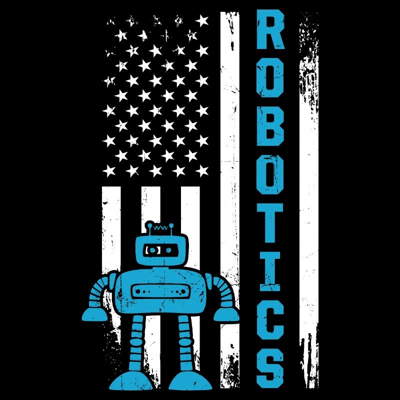 Robotics American Flag USA Droid Builder 4th Of Ju