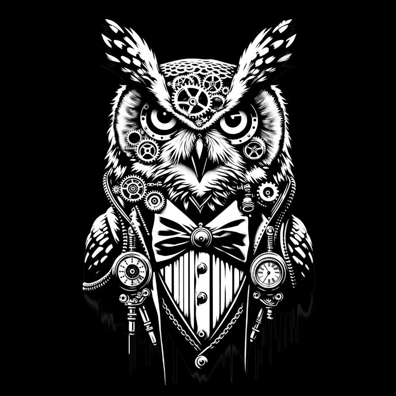 Nacht-Eule | Technik-Eule | Nerd-Uhu
