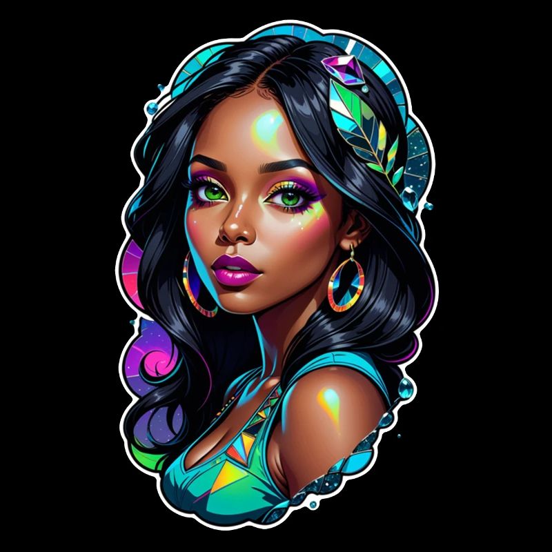 femme afro - beauté