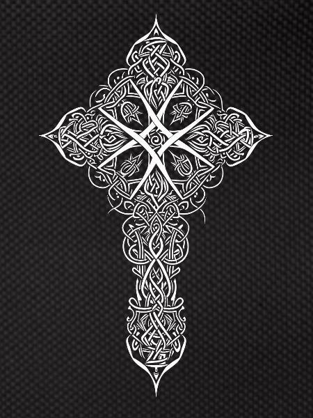 Mandala celtic cross