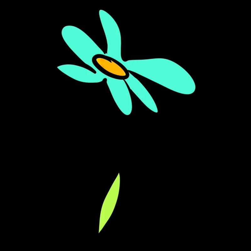 Illustration de fleur heureuse faite à la main