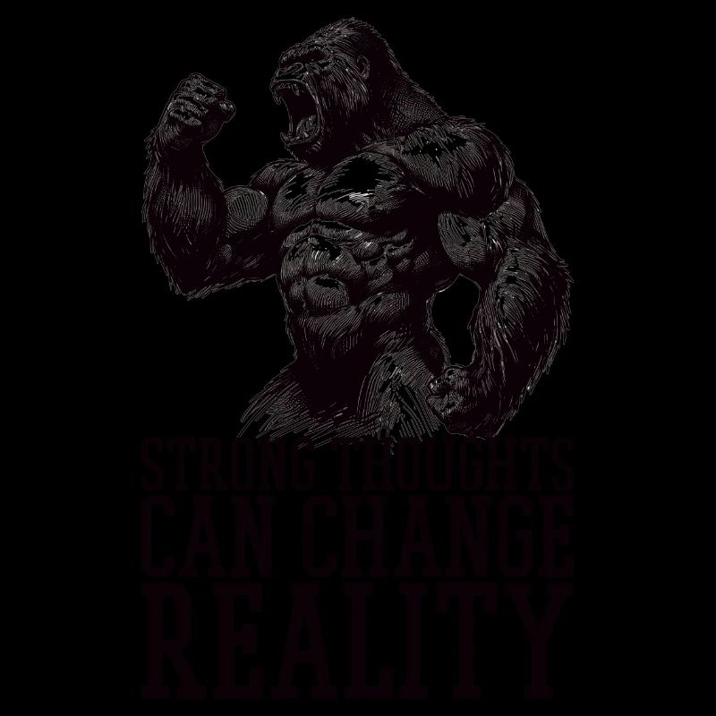 Strong Thoughts Gorilla Motivational Gift