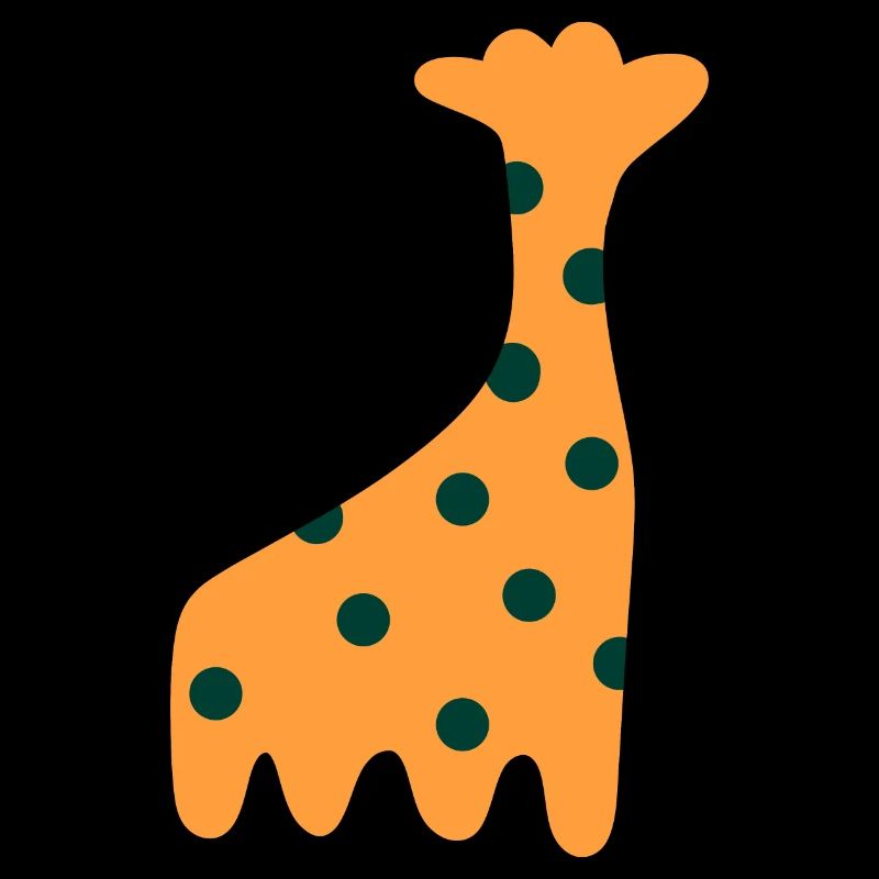 Süße orange Giraffe