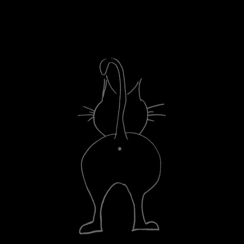 Kommunikationsdiät schwarz mit Katze