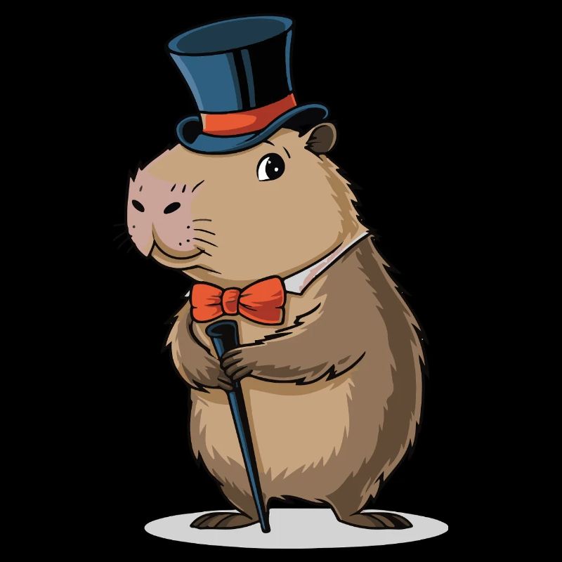 capybara dressed in a dapper suit