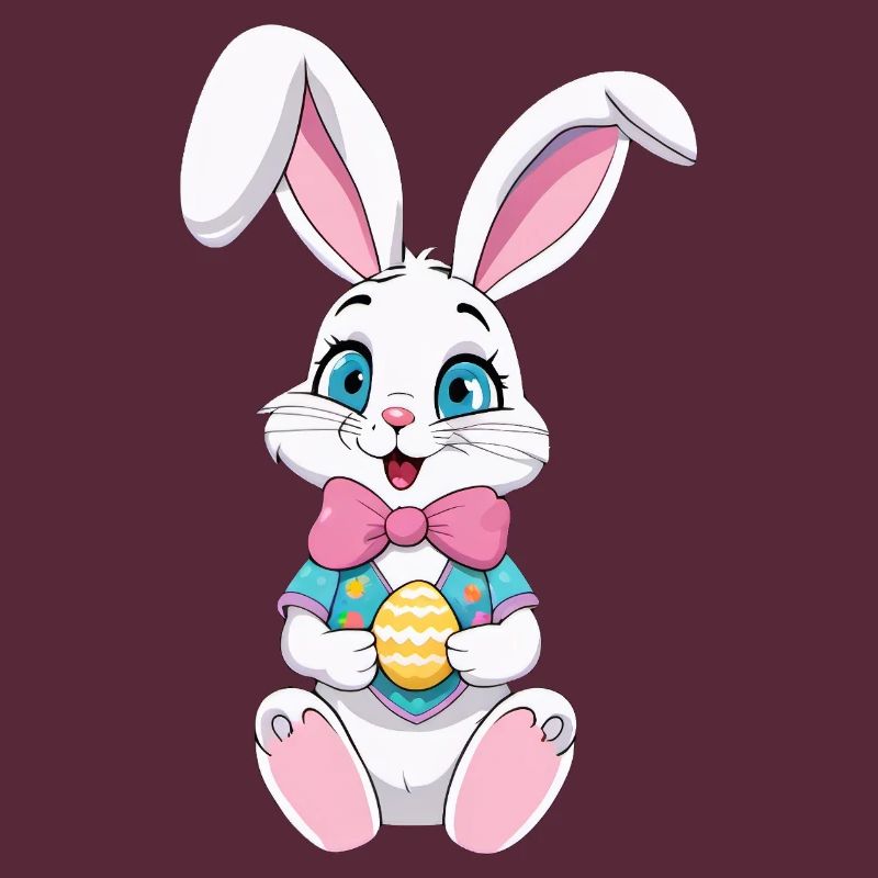 Easter bunny with Easter eggs