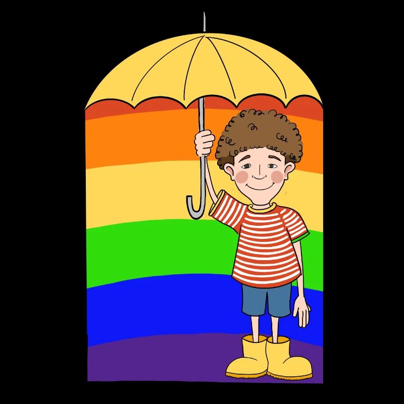 Regenbogen Mann