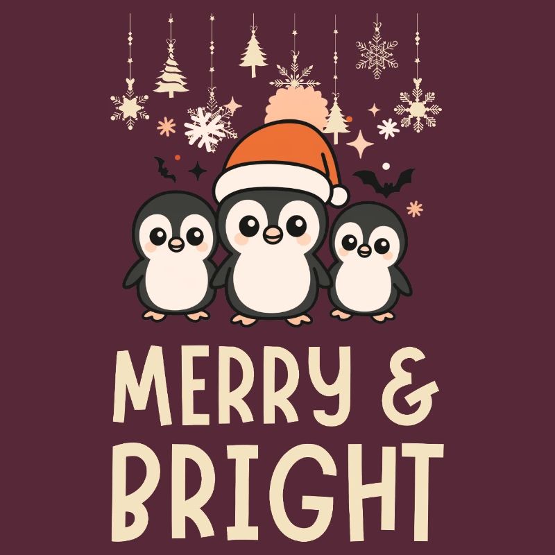 Cute and Bright Penguin Pattern