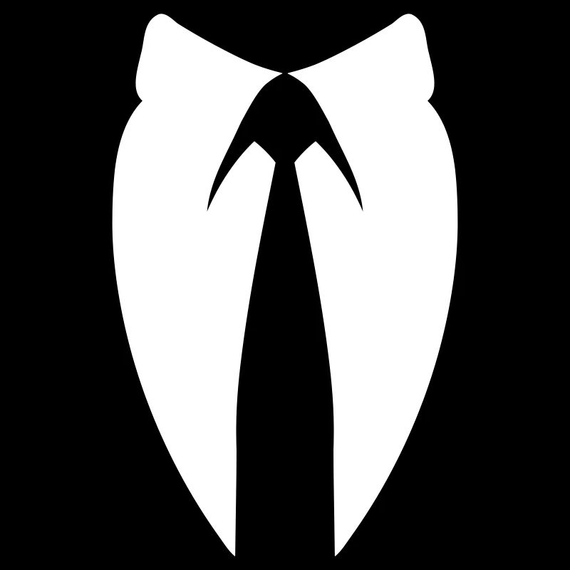 Anon Suit Collar Hacker Mask Shirt