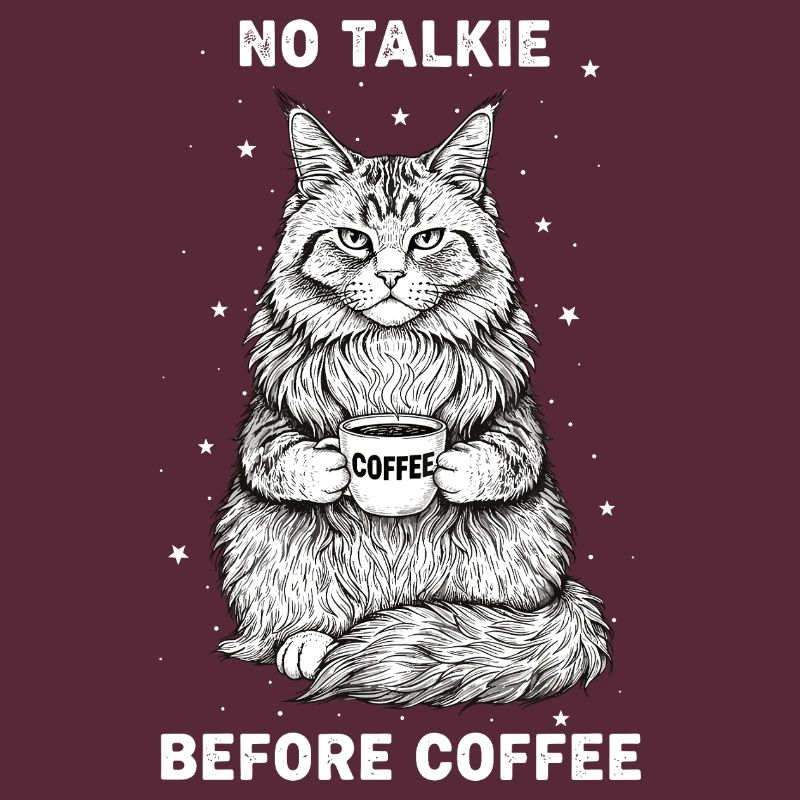Pas de conversation devant un chat amateur de café