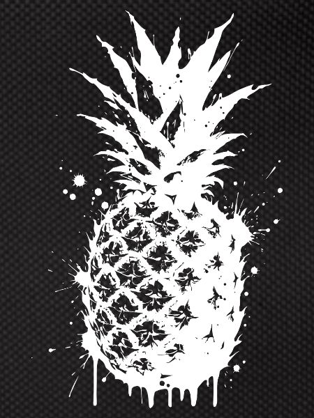 Ananas éclaboussé en spray